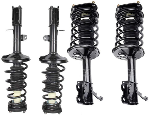 HUBDEPOT 4PC Front and Rear Pair Complete Strut & Coil Spring Assembly fit for 1998-2002 Chevrolet Prizm,1993-2002 Toyota Corolla [US Stock]