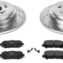 Power Stop K5839 Rear Brake Kit with Drilled/Slotted Brake Rotors and Z23 Evolution Ceramic Brake Pads
