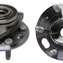 Detroit Axle 513288 Front or Rear Wheel Bearing and Hub Assembly (2pc Set) for Buick Allure, Regal, LaCrosse, Cadillac XTS, CTS, Chevy Malibu, Impala, Equinox, GMC Terrain, Saab 9-5