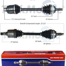 SurTrack Pair Set 2 Front CV Axle Shafts For Honda Civic del Sol Acura Integra
