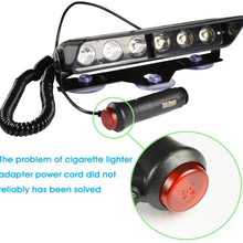 Emergency Dash Lights, 6W Red Blue LED Warning Strobe Lighting 16 Flashing Patterns for Police Car