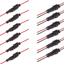 6 Kit 1 Pin and 6 Kit 2 Pin Car Waterproof Electrical Connector Plug with Wire for Car Motorcycle Quad Bike Truck Boat Marine