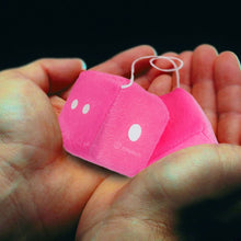 Zone Tech Pair Black and White Mirror Fuzzy Dice - Pair Black and White Plush Car Mirror Fuzzy Dice Pair (Pink)