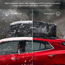INTEY Bag Rooftop Cargo Carrier Waterproof Car Roof Storage, Black