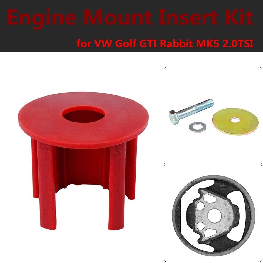 PQY Engineering Dog Bone Engine Mount Insert Kit Fit Compatible with VW Golf GTI Rabbit MK5 2.0TSI
