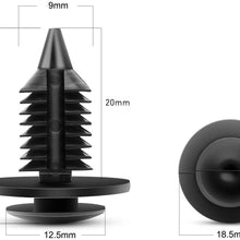 GOOACC OEM # N805155-S Interior Door Panel Clip Nylon Automotive Clips Rivet Retainer Fender Bumper Fasteners Clips for Ford and Dodge (2919T Qty: 25 for Ford)