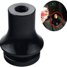 Dewhel SHIFT KNOB BOOT RETAINER/ADAPTER FOR MANUAL GEAR SHIFTER LEVER 10X1.5 Color Black