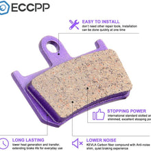 ECCPP FA174 Brake Pads Front and Rear Carbon Fiber Replacement Brake Pads Kits Fit for 2007 2008 2009 2010 2011 2012 2013 2014 Yamaha YZF R1