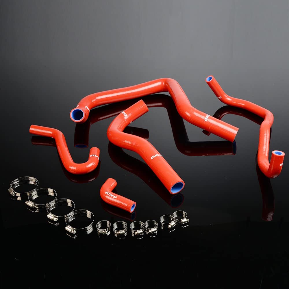 Silicone Radiator Coolant Hose Kit Clamps For ACURA/HONDA INTEGRA DC2 DB6/DB8 B18B Red