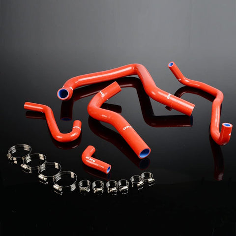 Silicone Radiator Coolant Hose Kit Clamps For ACURA/HONDA INTEGRA DC2 DB6/DB8 B18B Red
