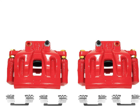 Power Stop S4968A Red Powder-Coated Performance Caliper