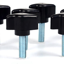 Kawell Jeep Wrangler Hard Top Thumb Screw Set of 8 Quick Removal with Nuts Kit Fit 1995 to 2016 Jeep Wrangler Sports Sahara Freedom Rubicon Unlimited