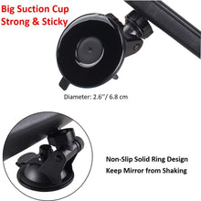 Anti-glare Rear View Mirror, Universal Car Truck Interior RearView Mirror ANTI GLARE Suction Cup Blue Mirror