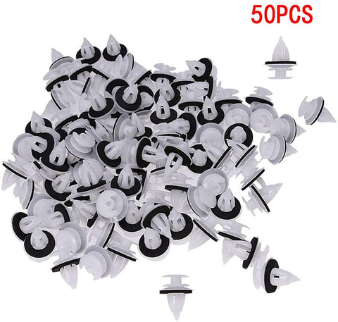 50Pcs 51411973500 Door Panel Clips with Seal Ring Fit for BMW E34 E36 E38 E39 E46 E85 E86 E90 320i 323Ci 323i 325Ci 325i 325xi 328Ci 328i 330Ci 330i 330xi M3 X5 M5 Z3