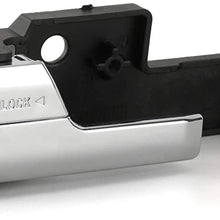 Front Left Interior Door Handle Chrome - Fits Ford Fusion 2006-2012, Lincoln MKZ 2007-2012, 2006 Lincoln Zephyr, 2006-2011 Mercury Milan - Replaces 6E5Z 5422601-A, 81702, 6E5Z5422601A, 92813