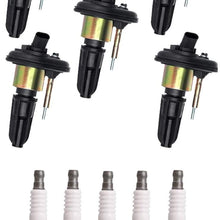 ENA Iridium Spark Plug Ignition Coil Set of 5 Compatible with 2004-2006 Chevrolet Colorado & GMC Canyon