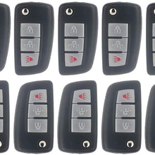 OCPTY 10X Uncut Keyless Entry Remote Control Key Fob Transmitter Replacement fit for 14-18  Nissan Rogue ADP12548301S