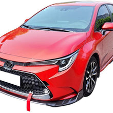 IKON MOTORSPORTS | Front Bumper Lip Compatible With 20-21 Toyota Corolla LE | Matte Black Guard Protection Finisher Under Chin Spoiler