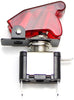 iJDMTOY (2) Aircraft Style 12V/20A Red LED Illuminated On/OFF SPST Toggle Switch w/Safety Flip Cover For Fog Daytime Running Light, Lightbar, etc