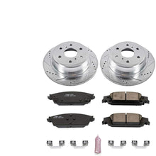 Power Stop K6562 Rear Brake Kit with Drilled/Slotted Brake Rotors and Z23 Evolution Ceramic Brake Pads