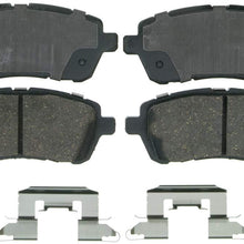 Wagner QuickStop ZD1454 Ceramic Disc Pad Set Includes Pad Installation Hardware, Front