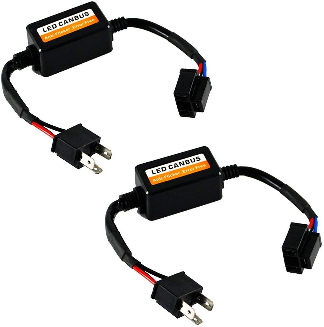 H4/9003 Canbus Decoder Upgraded H4 Led Resistor Resistor 9003 Anti-Flicker Harness 9003 Error Free Computer Warning Canceller LED Headlight Bulb