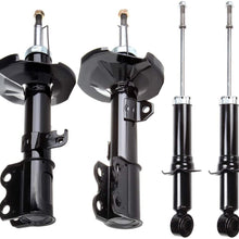 CTCAUTO Front Rear Pair Shocks Absorber Struts Set for 2003-2008 Toyota Corolla 334450 334451 344612