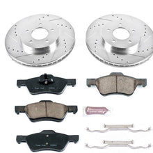 Power Stop K5571 Front Brake Kit with Drilled/Slotted Brake Rotors and Z23 Evolution Ceramic Brake Pads