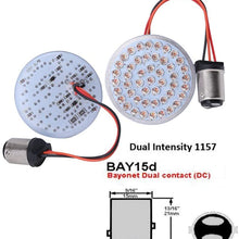 LX-LIGHT Pair 2'' Bullet Style Rear Brake Light LED Turn Signal Kit with 1157 Base for Honda Yamaha Motorcycles