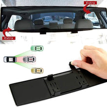 ICBEAMER 11.8" 300mm Easy Clip on Universal Fit Wide Angle Panoramic Auto Interior Rearview Mirror Flat Clear Surface