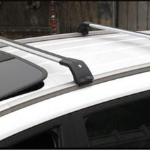 Lequer Cross Bars Crossbars Fits for KIA NIRO 2017 2018 2019 2020 Baggage Carrier Luggage Roof Rack Rail Lockable Adjustable Silver