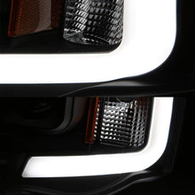 For 2002-2005 Dodge Ram 1500 03-05 2500 3500 Black LED Tube Projector Headlights Pair Left+Right Side