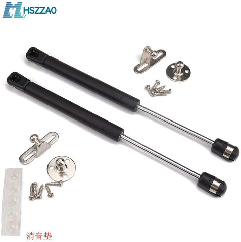 MHSZZAO 2 Pcs RV Trailer Gas Spring Tie Rod Support Rod Gas Spring and Door Panel Silencer Pad Set for RV Trailer Etc