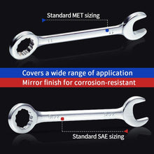 SPEEDWOX Mini Wrench Set Metric SAE Ignition Wrench Set Open End and Box End Standard Combination Wrench Spanner for Assembling Furniture Small Equipment Auto
