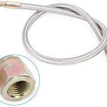 Suuonee Oil Feed Lines Turbo,24in T3/T4 Turbo Oil Feed Line AN4 Port Kit Fit for Toyota/Nissan