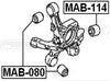 FEBEST MAB-080 Arm Bushing for Rear Rod