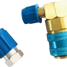 GooM R134A Car Auto A/C AC Oil Dye Injector With 13LS and QC15L,R134 R12 R22 Injection Tool Filler 1/4" SAE