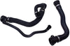 WOLFIGO 2 Pcs Upper Lower Coolant Radiator Water Pump Hose Pipe For BMW E60 E63 E64 545i 645Ci 2004 2005 17127519248 17127508011