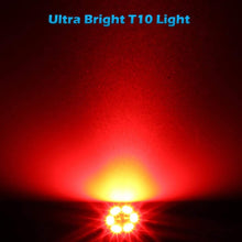 Partsam T10 194 LED Light Bulb 168 LED Bulbs Instrument Panel Gauge Cluster Dashboard LED Light Bulbs No-Polarity 2825 Dome Map Lights - 8Pack Red