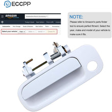 ECCPP Door Handle Exterior Outside Outer Front Driver Side for 1992-1996 Toyota Camry White