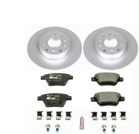 Power Stop ESK5667 Rear Euro-Stop Brake Kit Audi Volkswagen