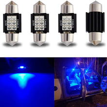 iBrightstar Newest 9-30V Extremely Bright DE3175 DE3021 Festoon Error Free 1.25" 31mm LED Bulb for Interior Map Dome Lights and License Plate Courtesy Lights, Blue