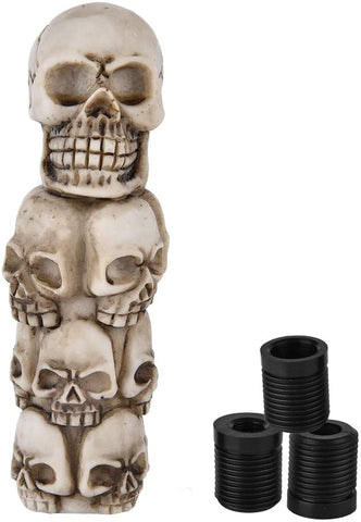 Gear Shift Knob Skeleton Skull Head Many Faces Car Manual Stick Lever Shifter Universal