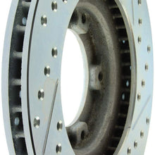 StopTech 227.44108R Select Sport Drilled and Slotted Brake Rotor; Front Right