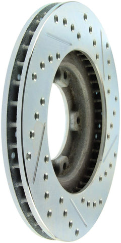 StopTech 227.44108R Select Sport Drilled and Slotted Brake Rotor; Front Right