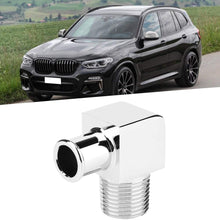 Heater Hose Adapeter, Aluminum Alloy Heater Hose Fitting 90 Degree Connector 1/2in NPT to 5/8in Hose Barb