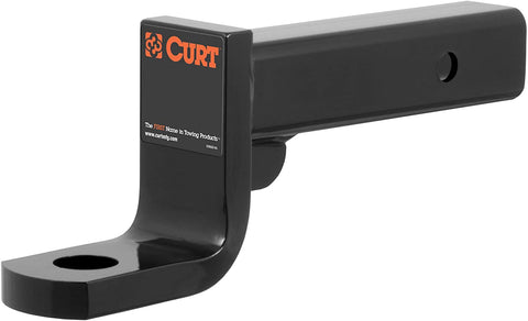 CURT 45311 Class 4 Trailer Hitch Ball Mount, Fits 2-Inch Receiver, 10,000 lbs, 1-1/4-Inch Hole, 4-Inch Drop, 2-3/4-Inch Rise