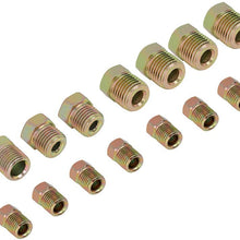 ECCPP Standard SAE Inverted Flare Brake Line Fittings Nuts Assortment 3/16" Kit Set