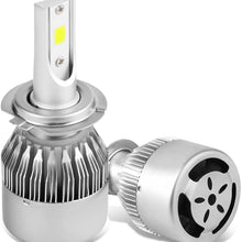 DNA Motoring HID-LED-LB-FAN-H7 Pair of LED Light Bulbs with Cooling Fan
