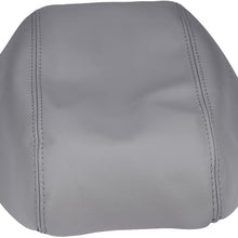 QKPARTS Armrest Center Console Lid Cover Microfiber Leather Fits for Toyota Camry 2007-2011 Gray